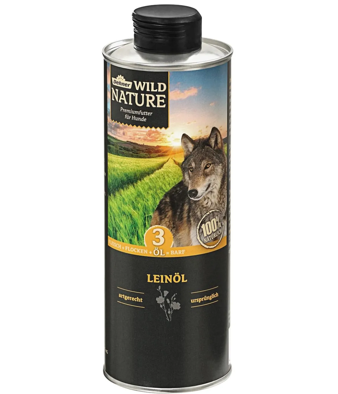 Dehner Wild Nature BARF-Ergänzungsfutter für Hunde Leinöl