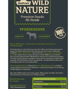 Dehner Wild Nature Hundesnack Pferdesehne, 200 g