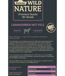 Dehner Wild Nature Hundesnack Snack-Set Lamm, 6 x 200 g