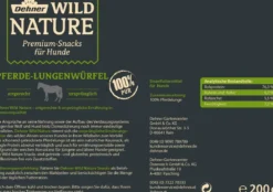 Dehner Wild Nature Hundesnack Pferde-Lungenwürfel, 200 g