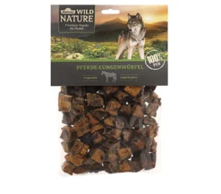 Dehner Wild Nature Hundesnack Pferde-Lungenwürfel, 200 g