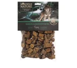 Dehner Wild Nature Hundesnack Hirsch-Lungenwürfel, 200 g