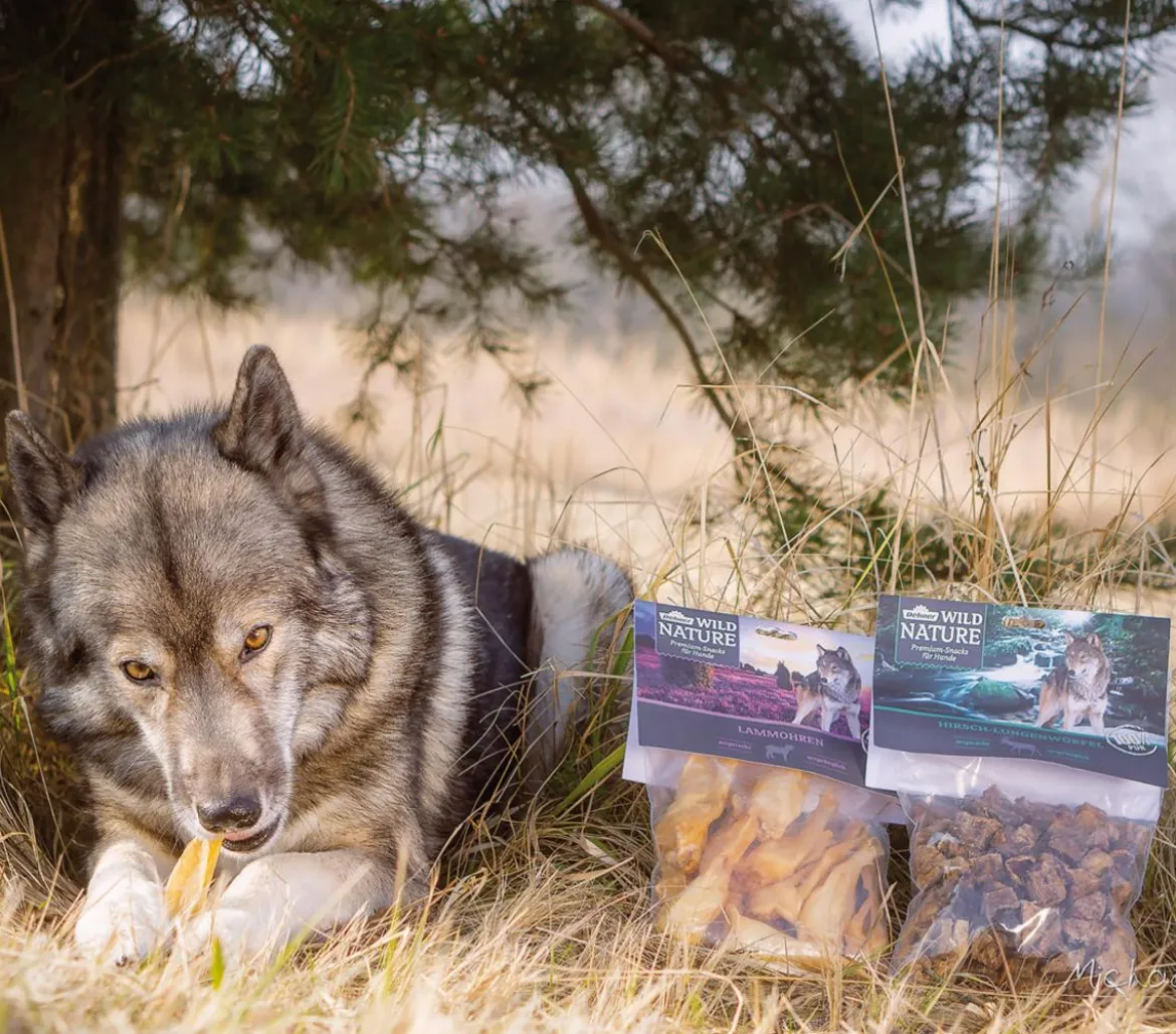 Dehner Wild Nature Hundesnack Lammohren, 200 g