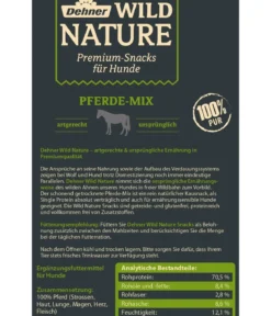 Dehner Wild Nature Hundesnack Pferde-Mix, 300 g