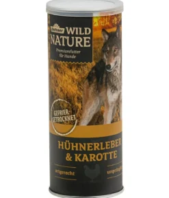 Dehner Wild Nature Hundesnack Hühnerleber & Karotte, gefriergetrocknet, 60 g