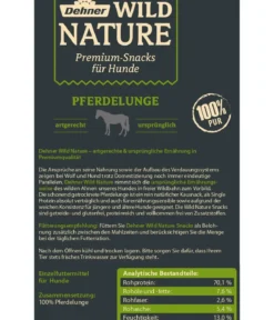 Dehner Wild Nature Hundesnack Pferdelunge, 100 g