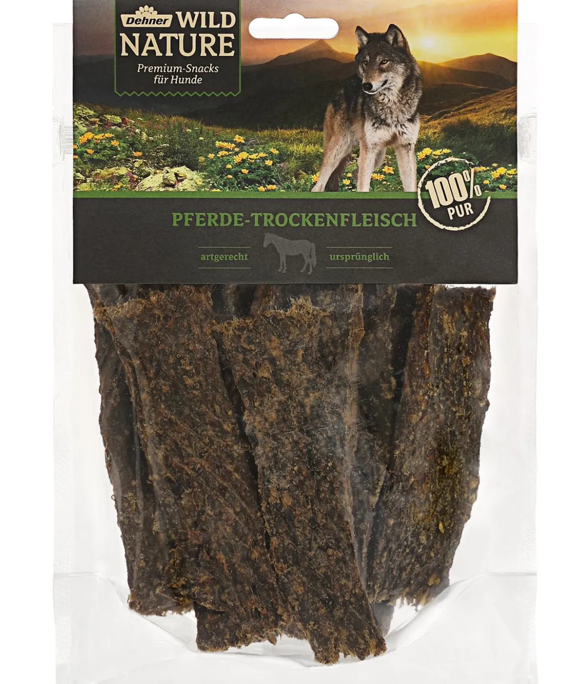 Dehner Wild Nature Hundesnack Pferde-Trockenfleisch