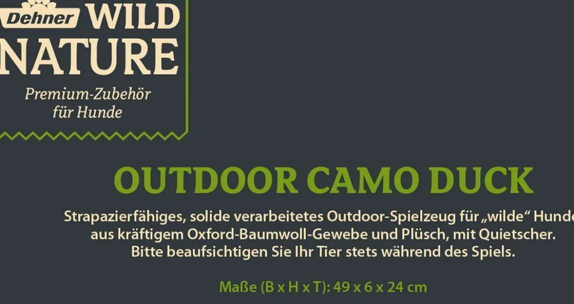Dehner Wild Nature Hundespielzeug Outdoor Camo Duck