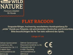 Dehner Wild Nature Hundespielzeug Flat Racoon