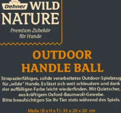 Dehner Wild Nature Hundespielzeug Outdoor Handle Ball