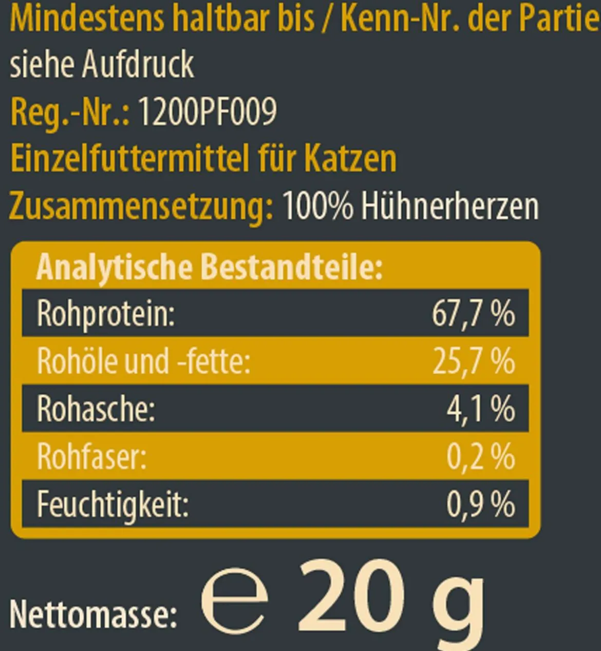 Dehner Wild Nature Katzensnack, gefriergetrocknet