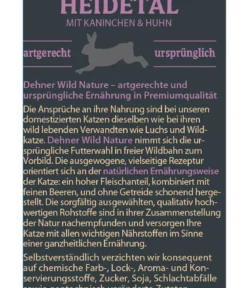 Dehner Wild Nature Nassfutter für Katzen Heidetal Adult, Kaninchen & Huhn, 16 x 85 g