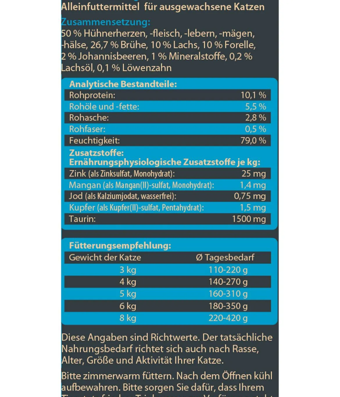 Dehner Wild Nature Nassfutter für Katzen Gebirgssee Adult, Lachs & Forelle, 16 x 85 g