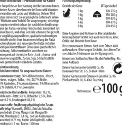 Dehner Wild Nature Nassfutter für Katzen Heidetal Adult, Kaninchen & Huhn, 16 x 100 g