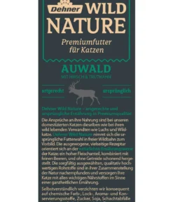 Dehner Wild Nature Nassfutter für Katzen Auwald Adult, Hirsch & Truthahn, 16 x 85 g