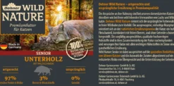 Dehner Wild Nature Nassfutter für Katzen Unterholz Senior, Wildschwein, 6 x 200 g/400 g