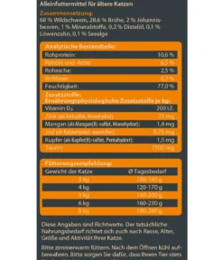 Dehner Wild Nature Nassfutter für Katzen Unterholz Senior, Wildschwein, 16 x 85 g