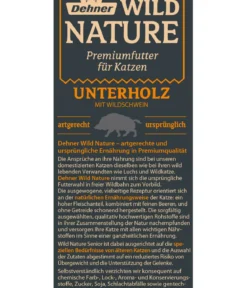 Dehner Wild Nature Nassfutter für Katzen Unterholz Senior, Wildschwein, 16 x 85 g