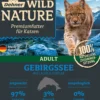 Dehner Wild Nature Nassfutter für Katzen Gebirgssee Adult, Lachs & Forelle, 16 x 100 g