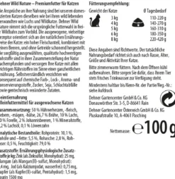Dehner Wild Nature Nassfutter für Katzen Gebirgssee Adult, Lachs & Forelle, 16 x 100 g