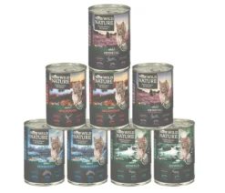 Dehner Wild Nature Nassfutter für Katzen Probier-Set, 8 x 400 g