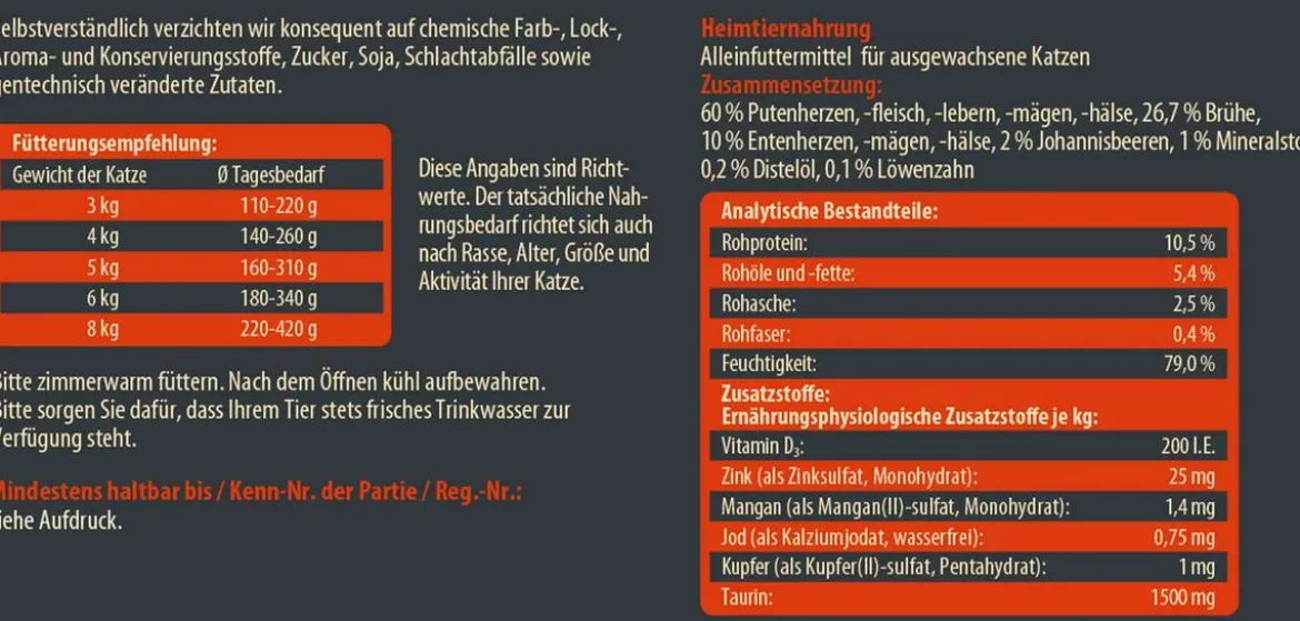 Dehner Wild Nature Nassfutter für Katzen Probier-Set, 8 x 400 g
