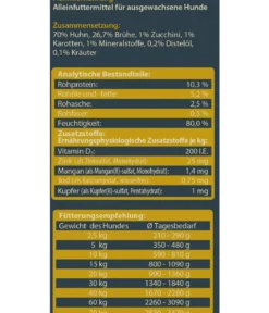 Dehner Wild Nature Nassfutter für Hunde Mono-Protein Adult, Huhn