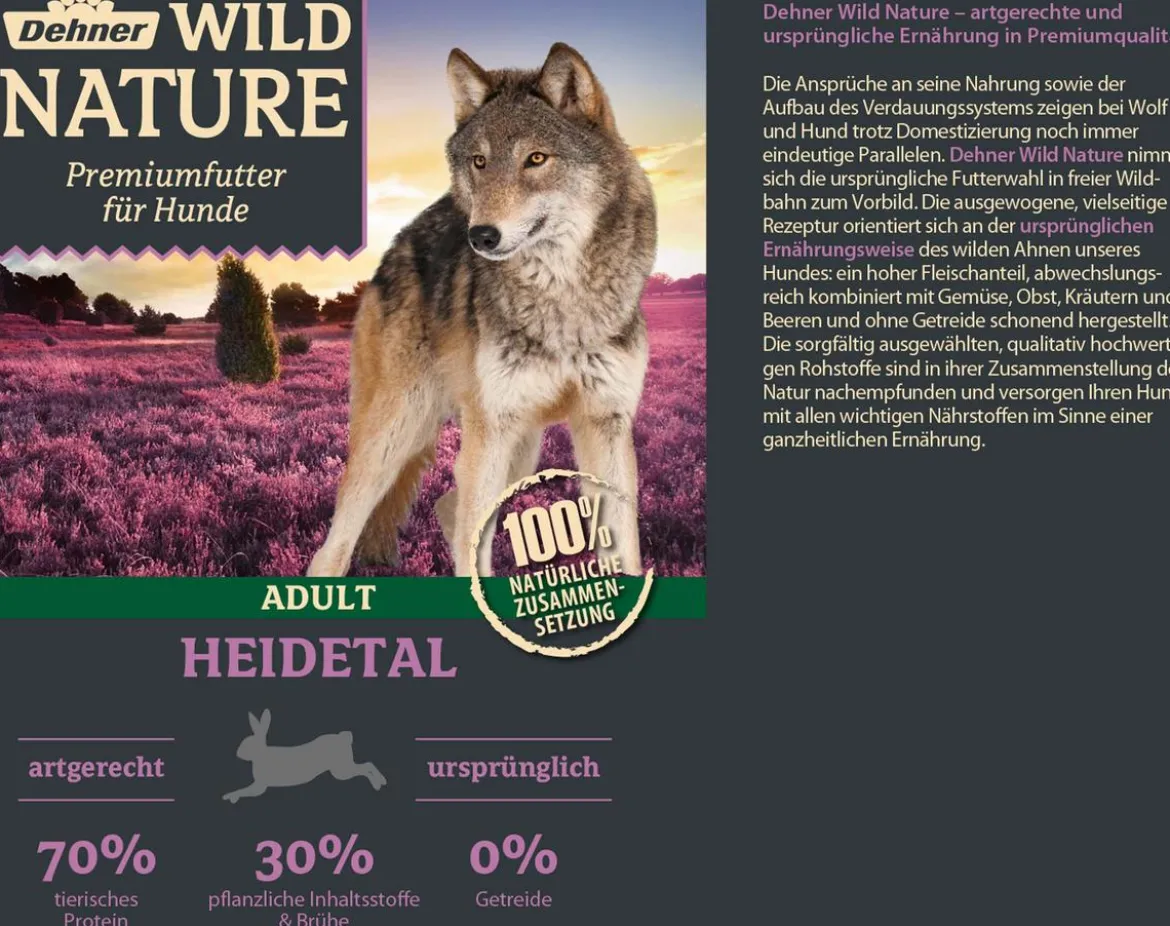 Dehner Wild Nature Nassfutter für Hunde Probier-Set, 6 x 400 g