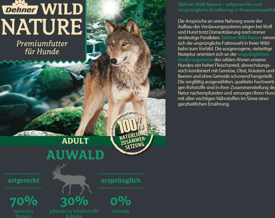 Dehner Wild Nature Nassfutter für Hunde Probier-Set, 6 x 400 g