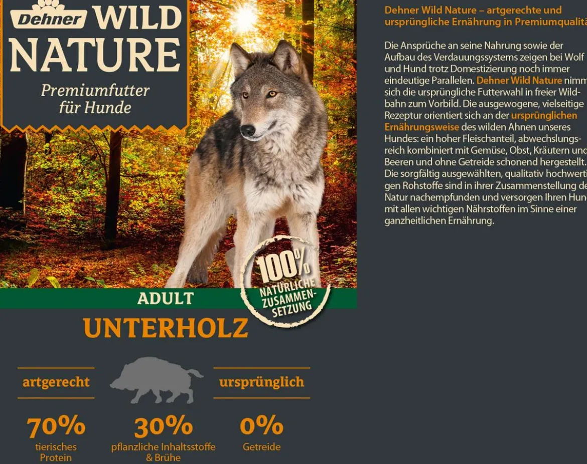 Dehner Wild Nature Nassfutter für Hunde Probier-Set, 6 x 400 g