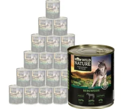 Dehner Wild Nature Nassfutter für Hunde Bergweide Adult, Pferd