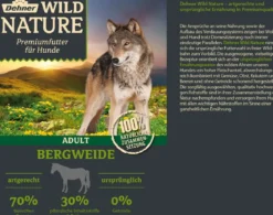 Dehner Wild Nature Nassfutter für Hunde Bergweide Adult, Pferd