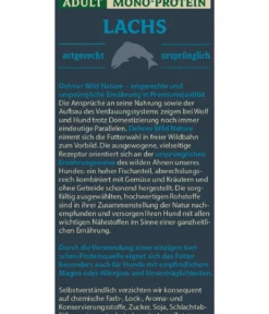 Dehner Wild Nature Nassfutter für Hunde Mono-Protein Adult, Lachs
