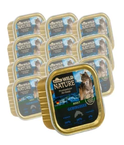 Dehner Wild Nature Nassfutter für Hunde Gebirgssee Adult, 11 x 150 g