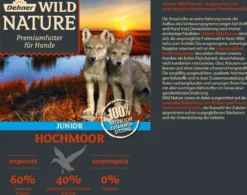 Dehner Wild Nature Nassfutter für Hunde Hochmoor Junior, Ente