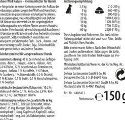 Dehner Wild Nature Nassfutter für Hunde Hochmoor Adult, 11 x 150 g