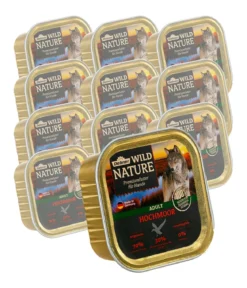 Dehner Wild Nature Nassfutter für Hunde Hochmoor Adult, 11 x 150 g
