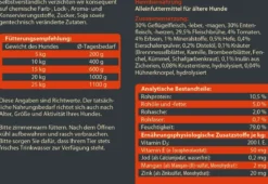 Dehner Wild Nature Nassfutter für Hunde Hochmoor Senior, Ente