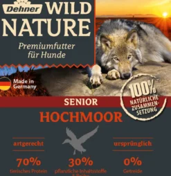 Dehner Wild Nature Nassfutter für Hunde Hochmoor Senior, 11 x 150 g