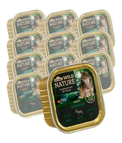 Dehner Wild Nature Nassfutter für Hunde Auwald Adult, 11 x 150 g