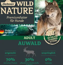 Dehner Wild Nature Nassfutter für Hunde Auwald Adult, 11 x 150 g