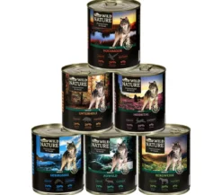 Dehner Wild Nature Nassfutter für Hunde Probier-Set, 6 x 800 g