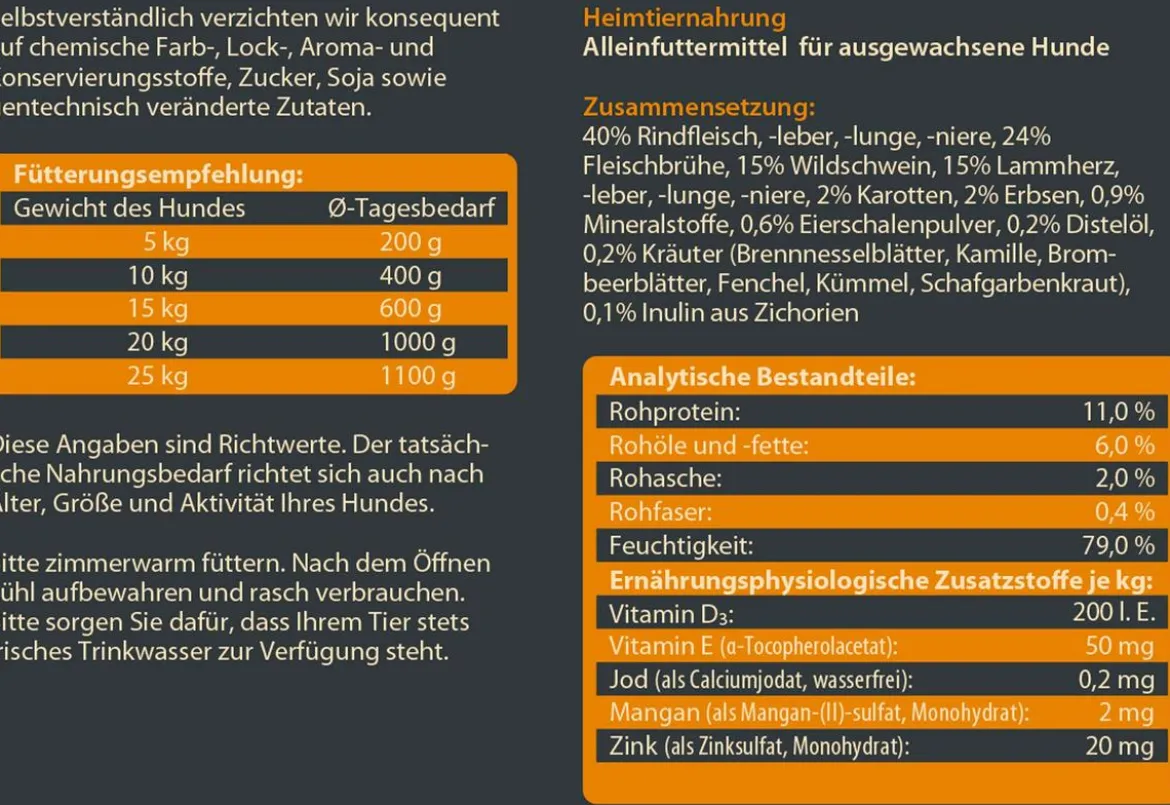 Dehner Wild Nature Nassfutter für Hunde Probier-Set, 6 x 800 g