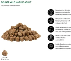 Dehner Wild Nature Trockenfutter für Katzen Unterholz Senior, Wildschwein