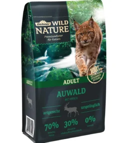 Dehner Wild Nature Trockenfutter für Katzen Auwald Adult, Hirsch
