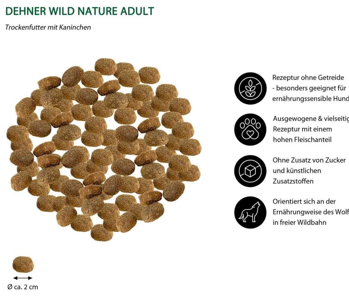 Dehner Wild Nature Trockenfutter für Hunde Heidetal Adult