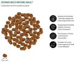 Dehner Wild Nature Trockenfutter für Hunde Bergweide Adult