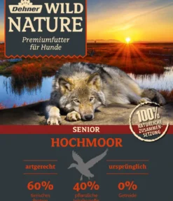 Dehner Wild Nature Trockenfutter für Hunde Hochmoor Senior