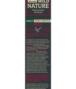 Dehner Wild Nature Trockenfutter für Hunde Mono-Protein Kleine Krokette Adult, Ente