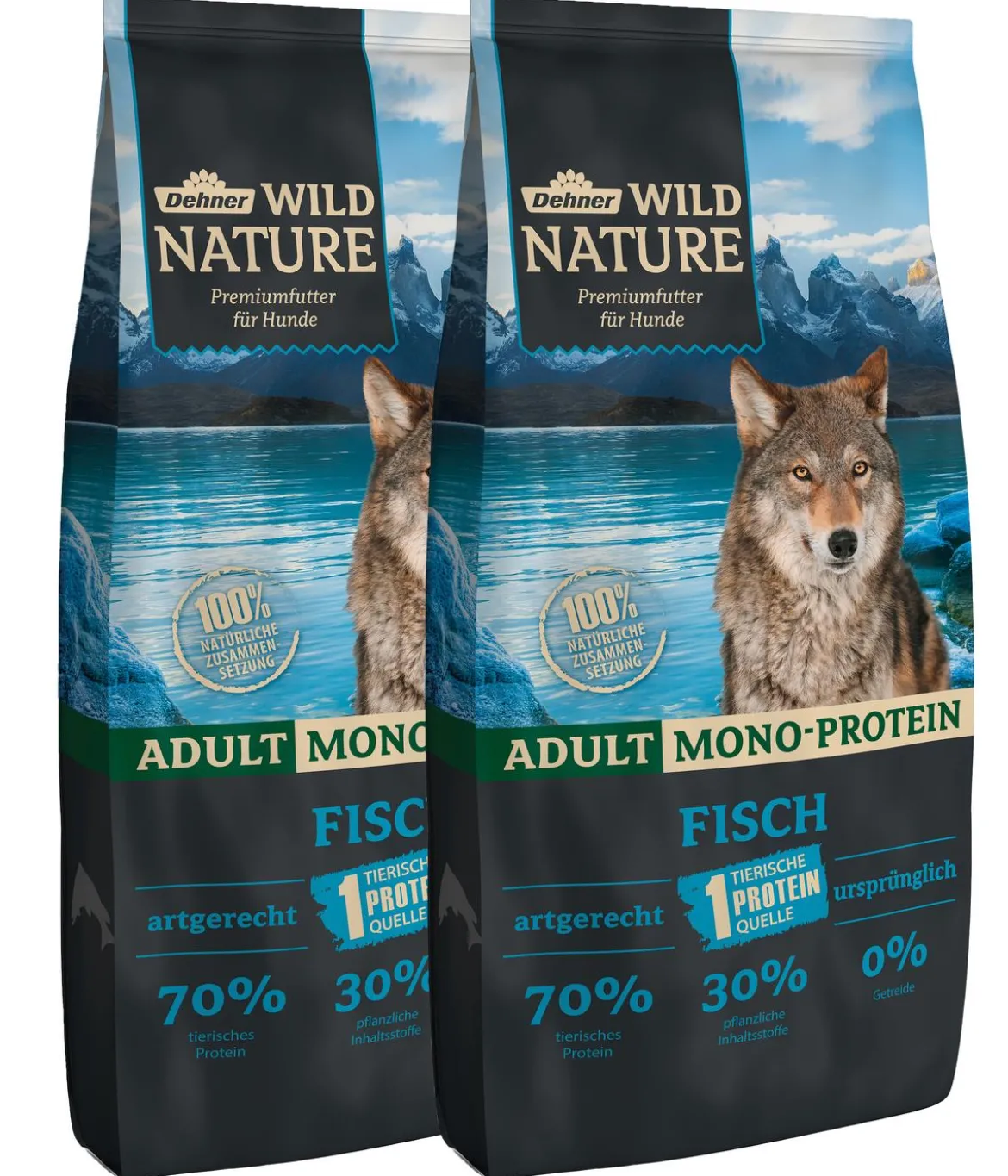 Dehner Wild Nature Trockenfutter für Hunde Mono-Protein Adult